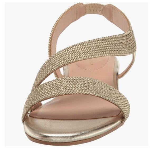 Bandolino Kalinar Gold Strappy Wedge Sandals Size 10M - Picture 9 of 9